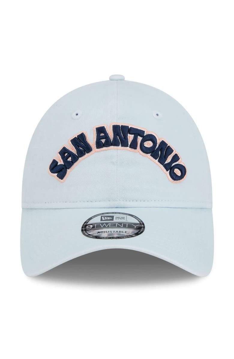 New Era Men's New Era  Light Blue San Antonio Spurs 2024/25 City Edition 9TWENTY Adjustable Hat, Alternate, color, 