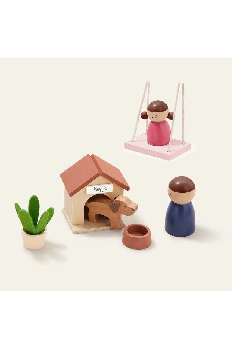 Sweetwood Edge Wooden Dollhouse for Kids, Alternate, color, Multicolor
