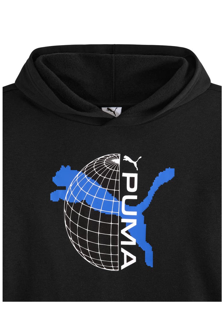 Kids' Graphic T-Shirt, Hoodie & Joggers Set, Alternate, color, BLACK