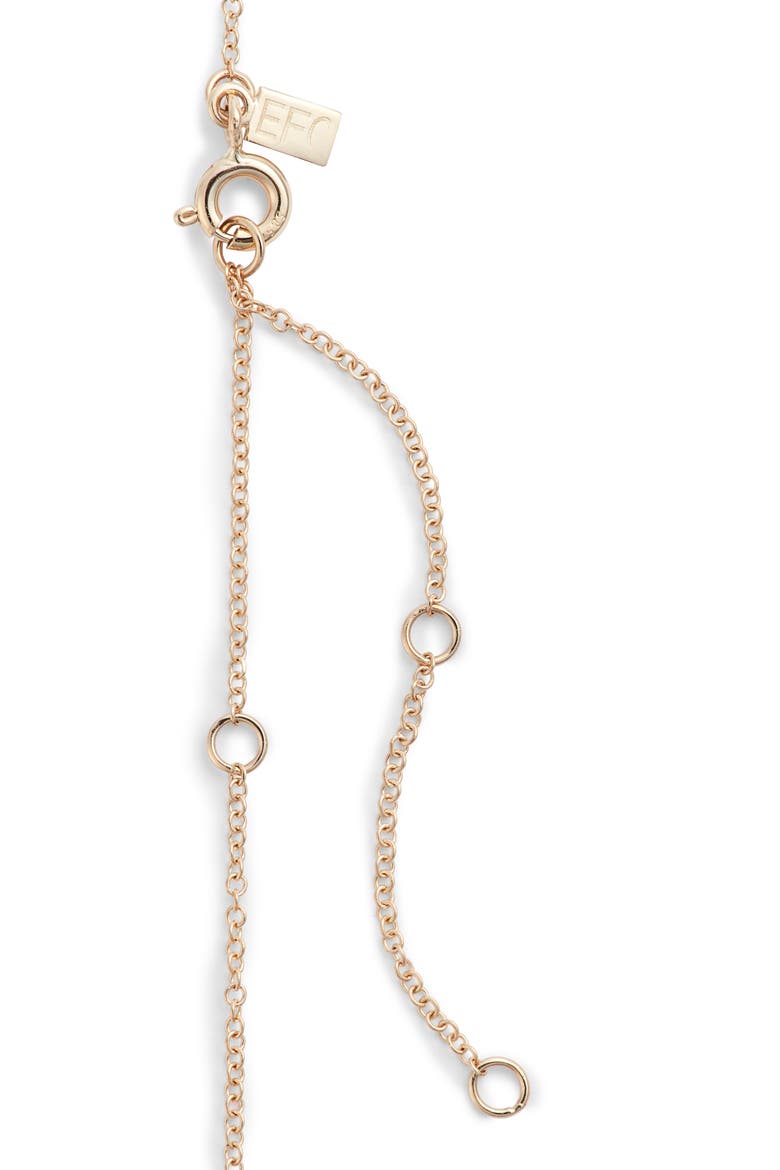Mini Chevron Diamond Pendant Necklace, Alternate, color, YELLOW GOLD
