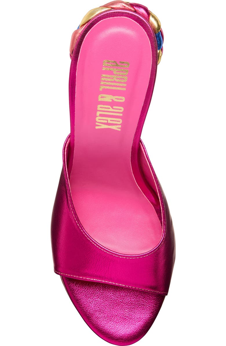 April & Alex Augusta Rose Mule, Alternate, color, Fuchsia
