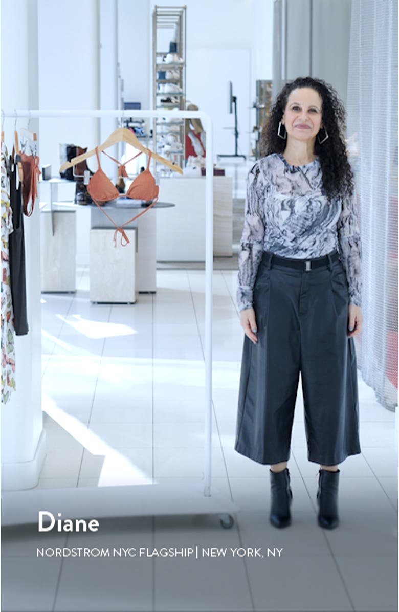 Gia Metallic Triangle Bikini Top, sales video thumbnail