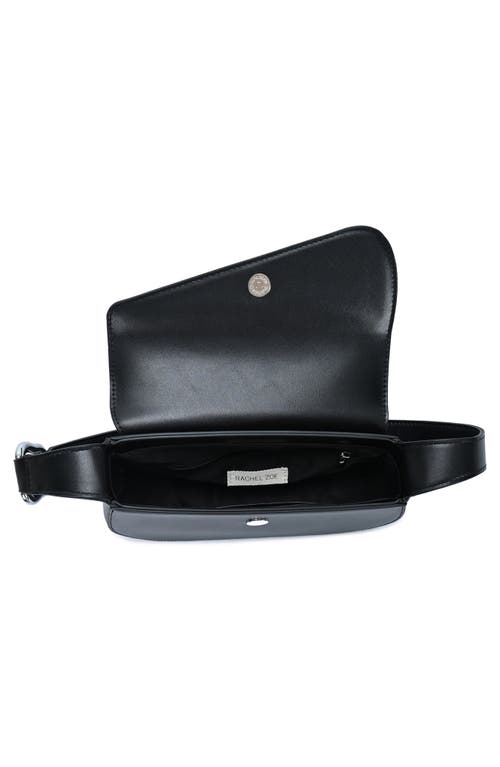 Rachel Zoe Asymmetric Flap Shoulder Bag In Black