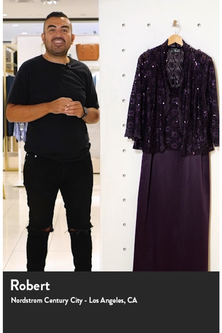 Alex Evening A-Line Gown & Lace Jacket video