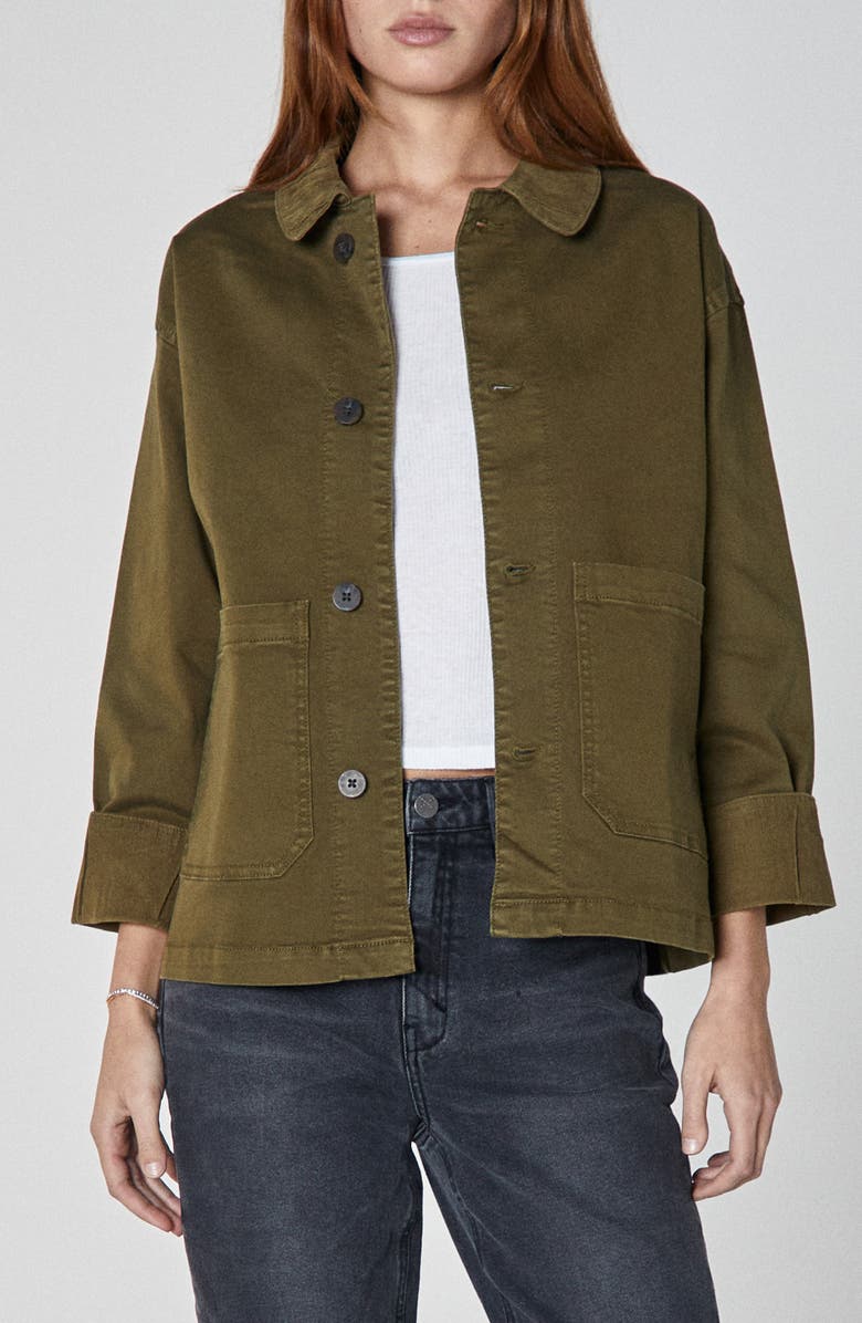 Unpublished Billie Stretch Cotton Jacket, Main, color, Cedar