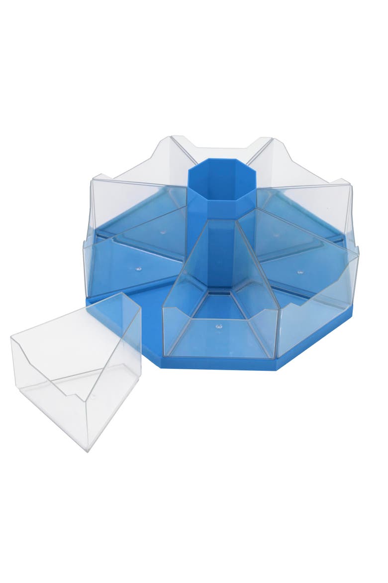 Classroom Caddie Blue 360° Spinning Organizer, 8 Trays, Alternate, color, Multicolored