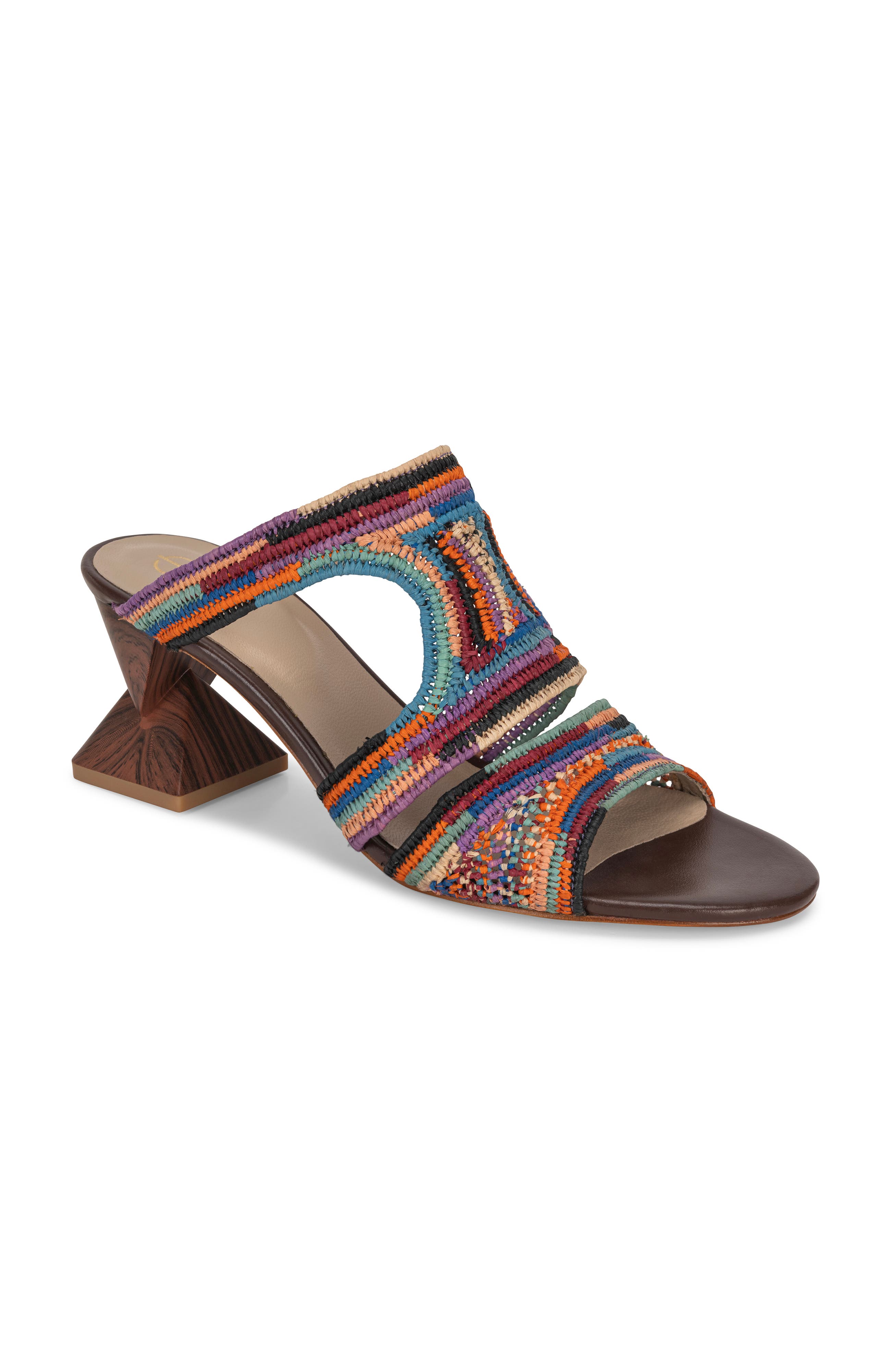 Glade Sandal, Alternate, color, Multicolour Raffia