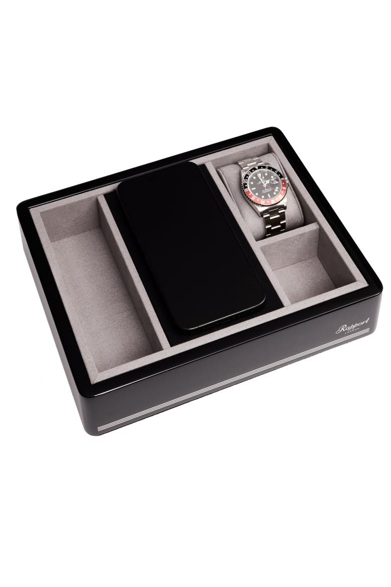 FORMULA WIRELESS CHARGING TRAY, Alternate, color, Black