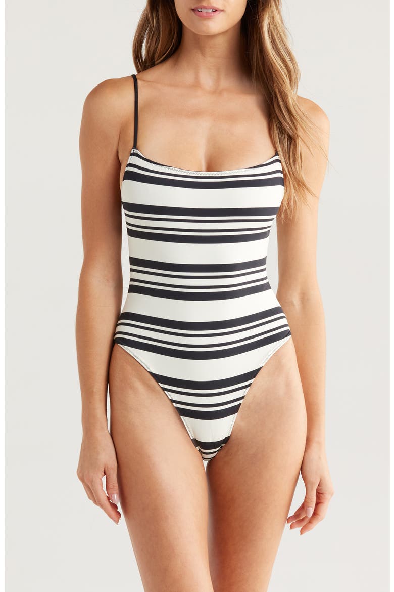 The Renna Reversible One-Piece Swimsuit, Main, color, NOIR