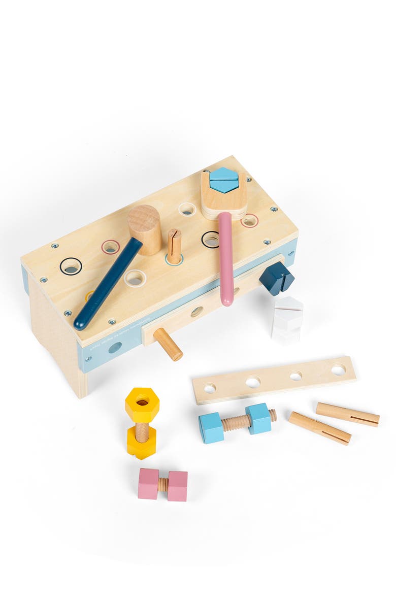 Bigjigs Toys FSC<sup>®</sup> Certified Activity Work Bench, Alternate, color, Multicoloured