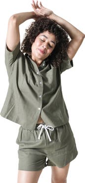 POPLINEN Plus Rita Linen Shorts