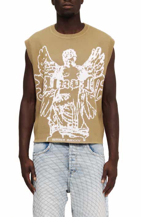 PURPLE BRAND Jacquard Sweater Vest