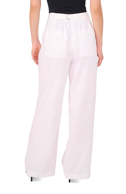 Vince Camuto Linen Blend Pants In White