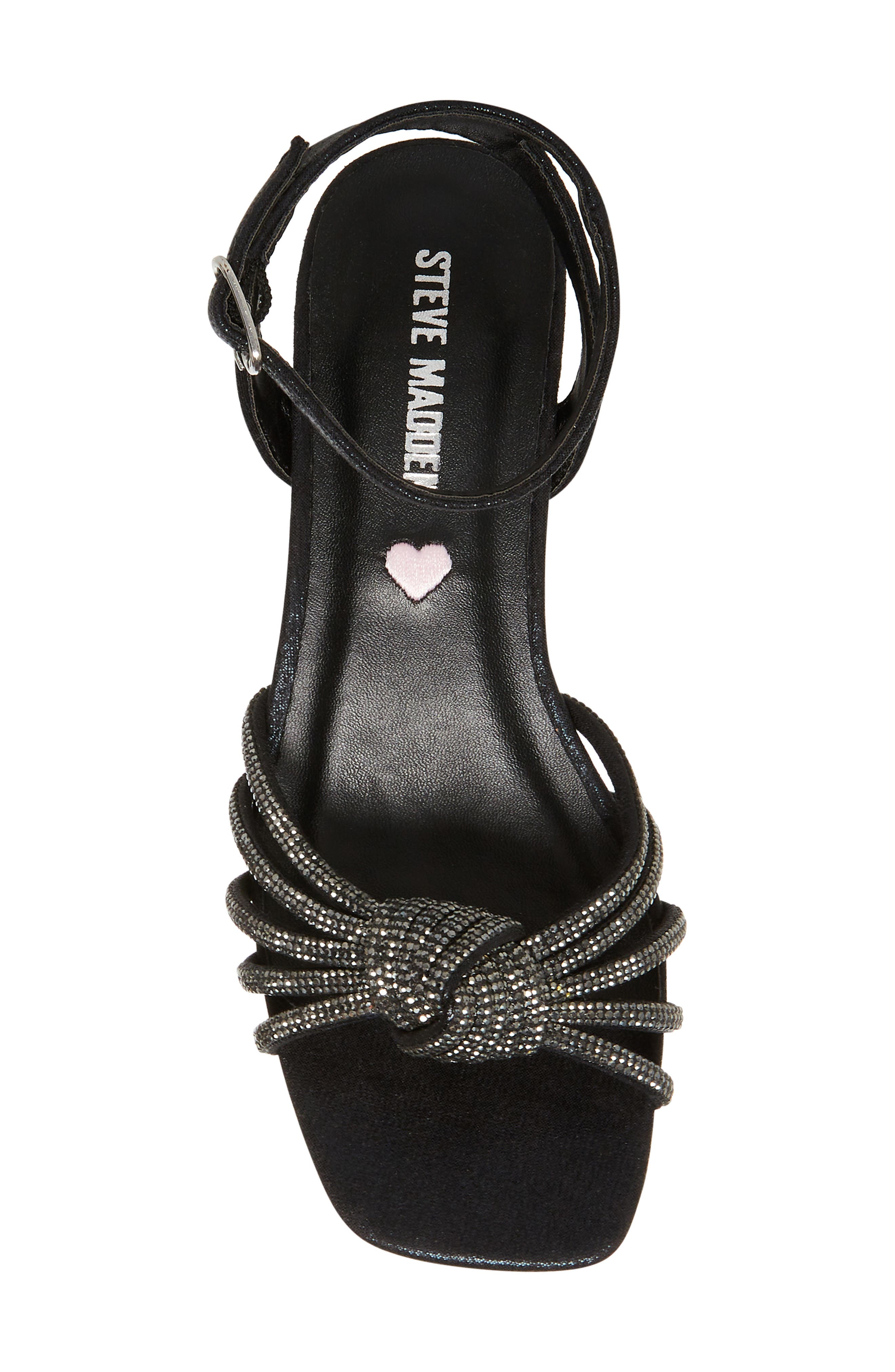 Steve Madden Kids' JLucia Rhinestone Strappy Sandal, Alternate, color, 
