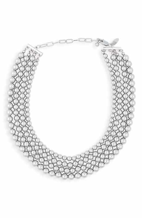 Round Beaded Multi-Strand Choker