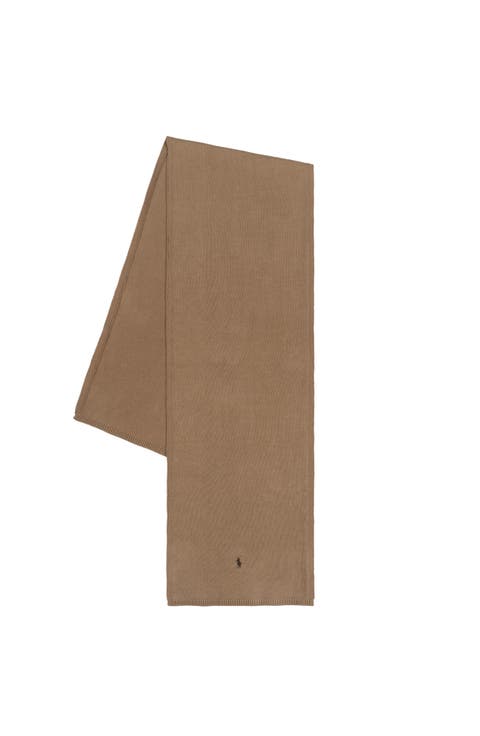 Lightweight Cotton Knit Scarf