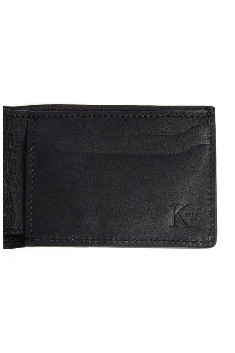 George Slim Leather Billfold, Alternate, color, Black