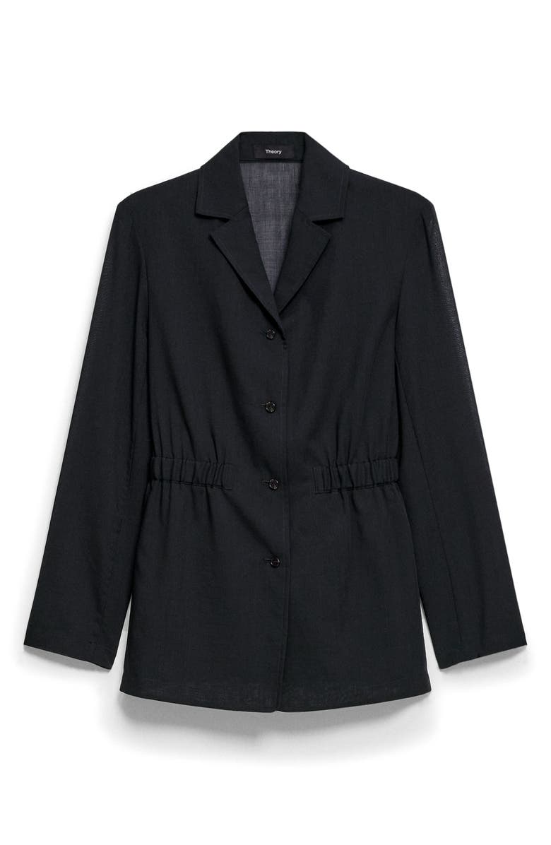 Theory Cinched Waist Wool Blend Jacket, Alternate, color, 