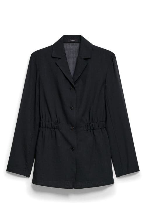 Theory Cinched Waist Wool Blend Jacket