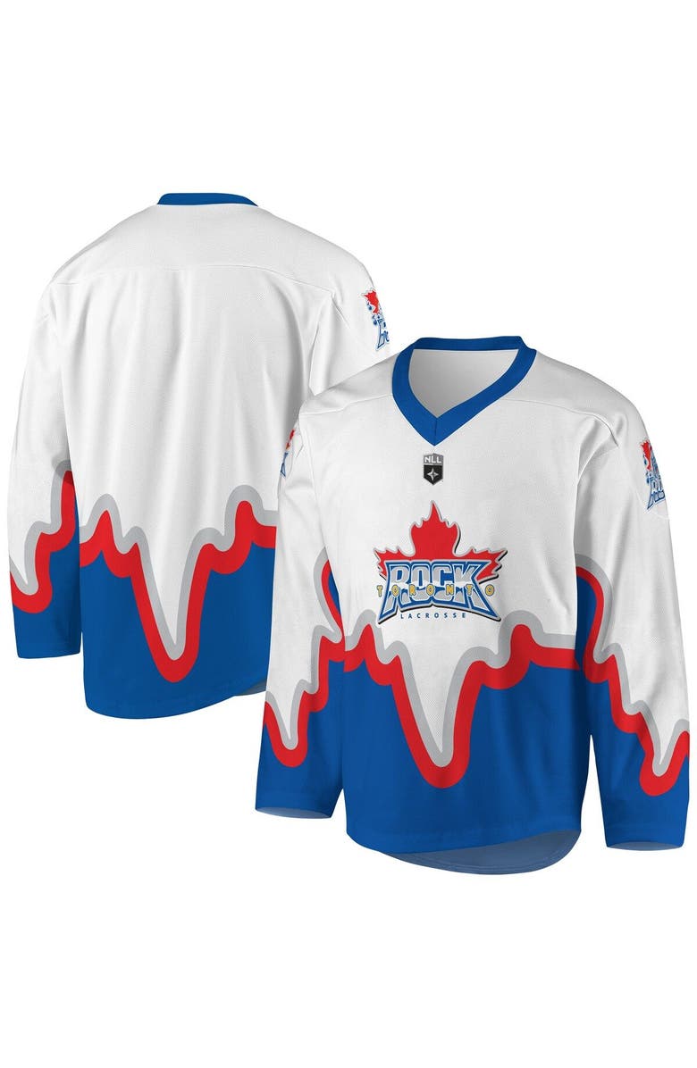 ADPRO Sports Youth White/Royal Toronto Rock Replica Jersey, Main, color, White