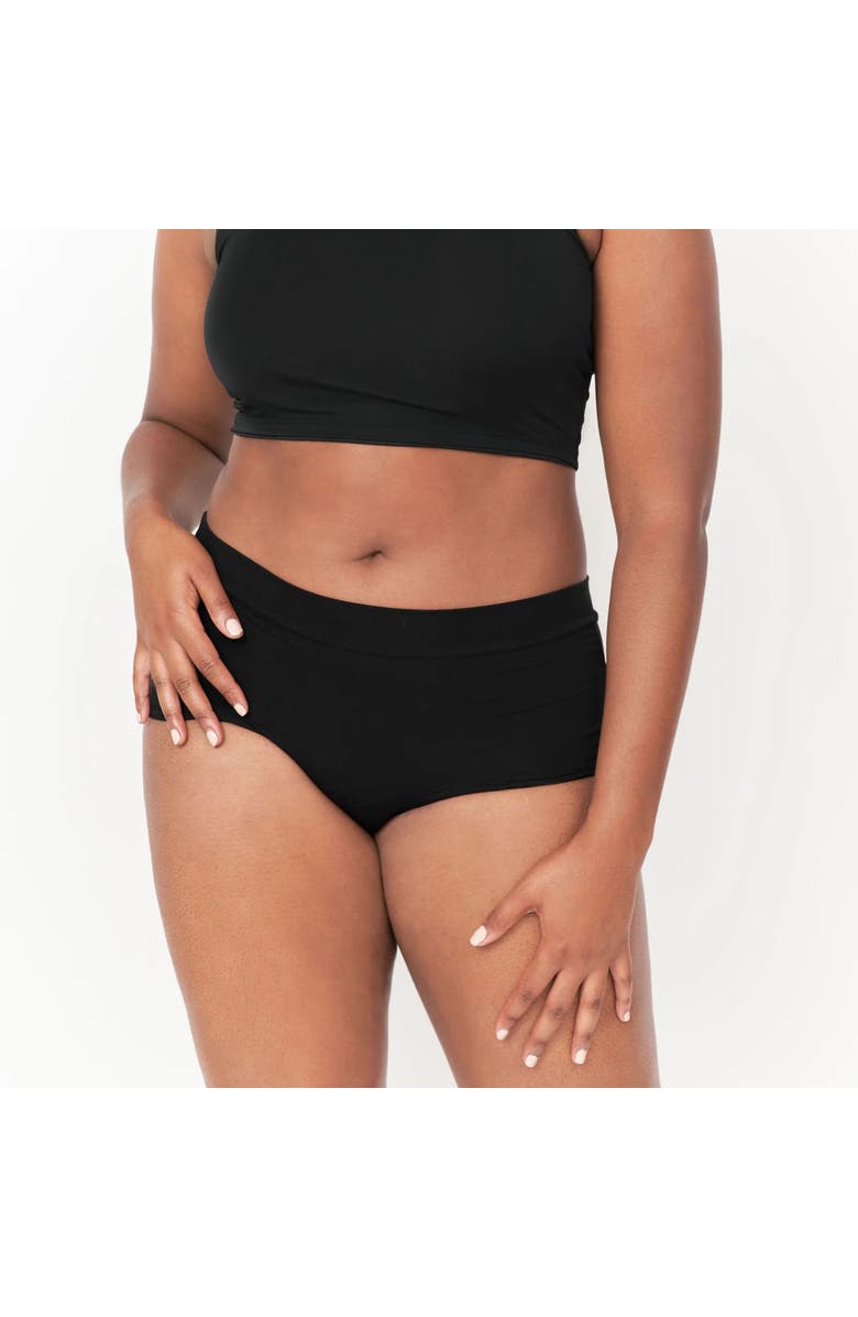 LARKEN The High-Rise Brief, Alternate, color, Black