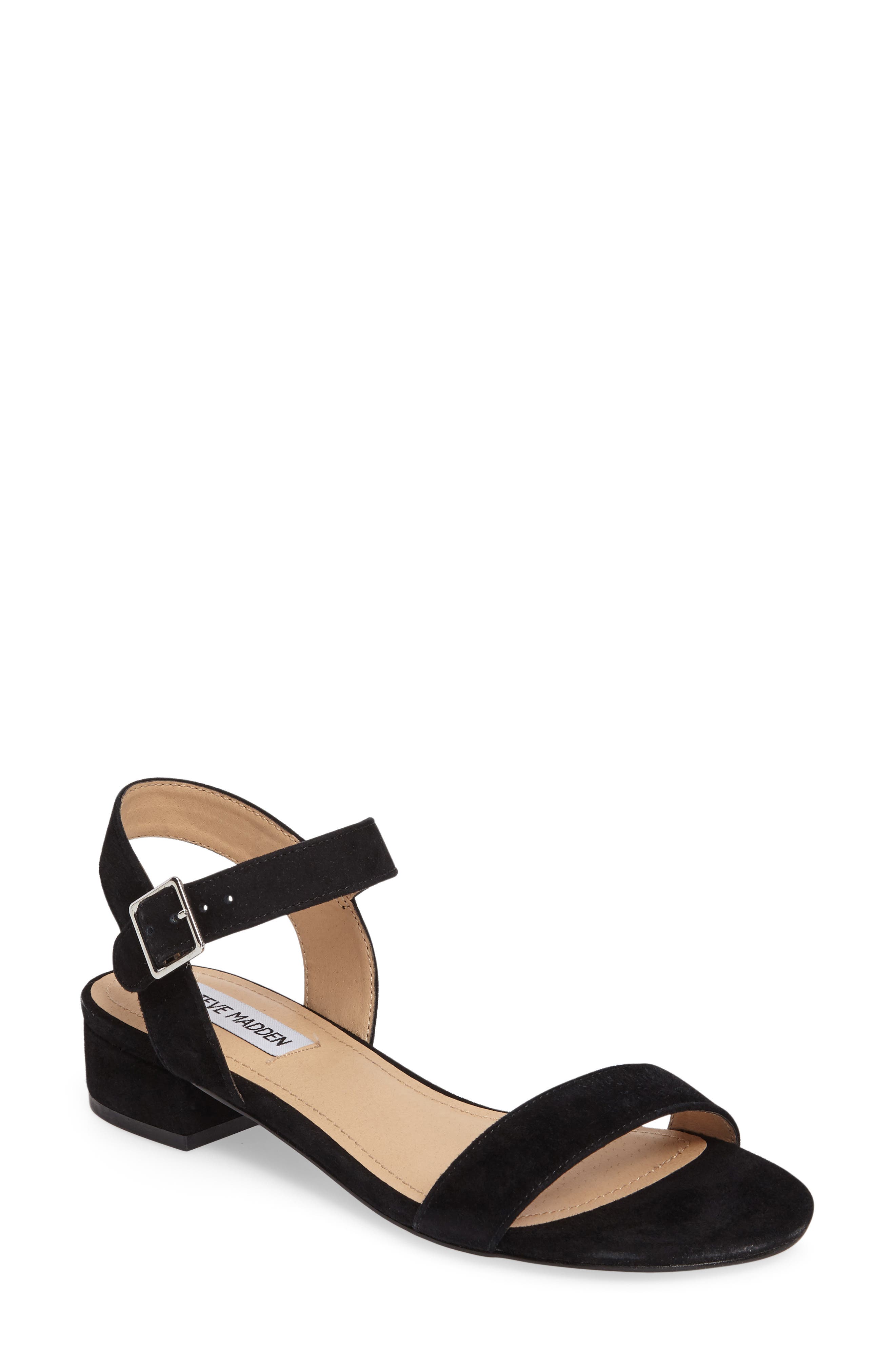 Cache Sandal, Main, color, BLACK SUEDE