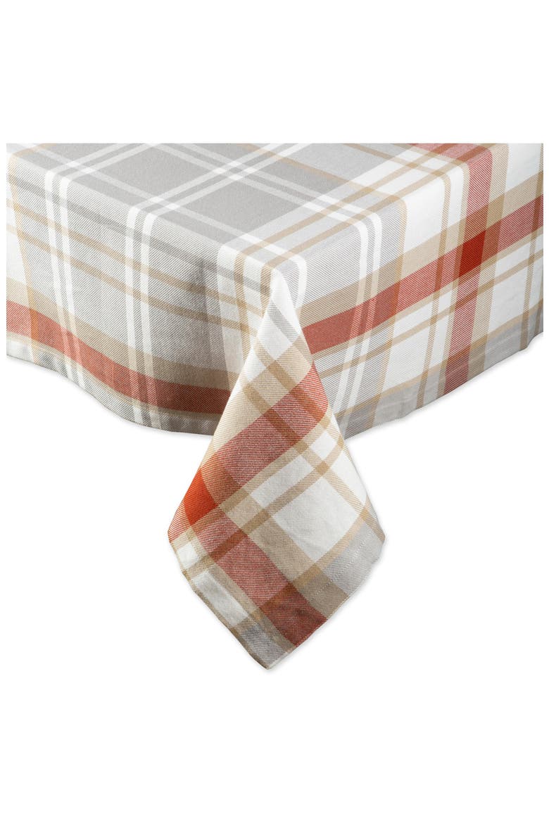Cozy Picnic Plaid Cotton Tablecloth, Main, color, COZY PICNIC PLAID