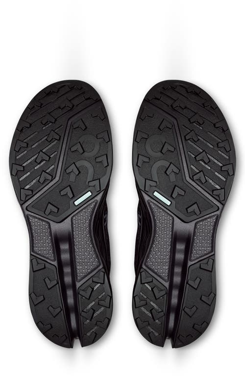 On Cloudsurfer Trail 2 Waterproof Trail Running Shoe In Black