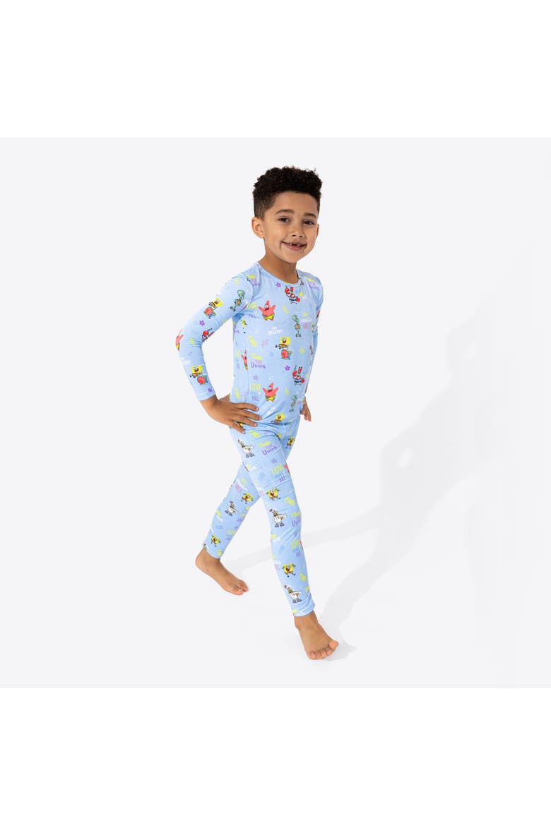 Kids' SpongeBob SquarePants Good Vibes Set of 2 Piece Pajamas, Alternate, color, SpongeBob Good Vibes