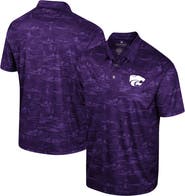 COLOSSEUM Men's Colosseum Purple Kansas State Wildcats Daly Print Polo