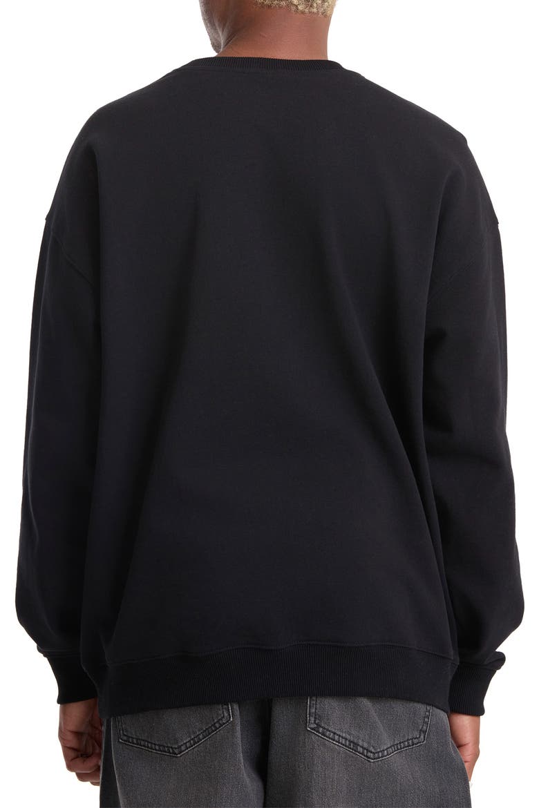 x Seth Conboy Embroidered Crewneck Sweatshirt, Alternate, color, BLACK