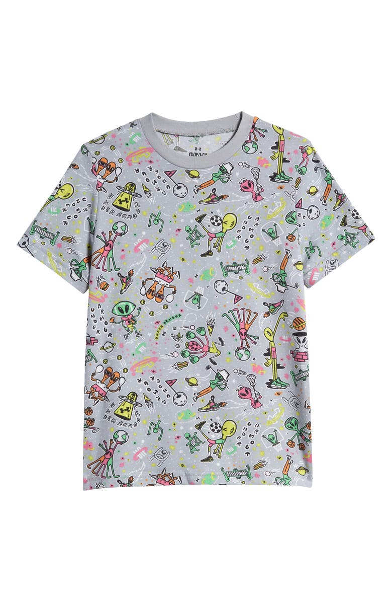 Under Armour Kids' Alien Print T-Shirt, Main, color, 