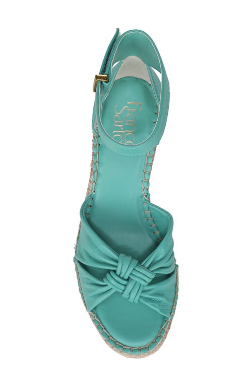 Franco Sarto Women's Clementine Open Toe Espadrille Wedge Sandals In Blue