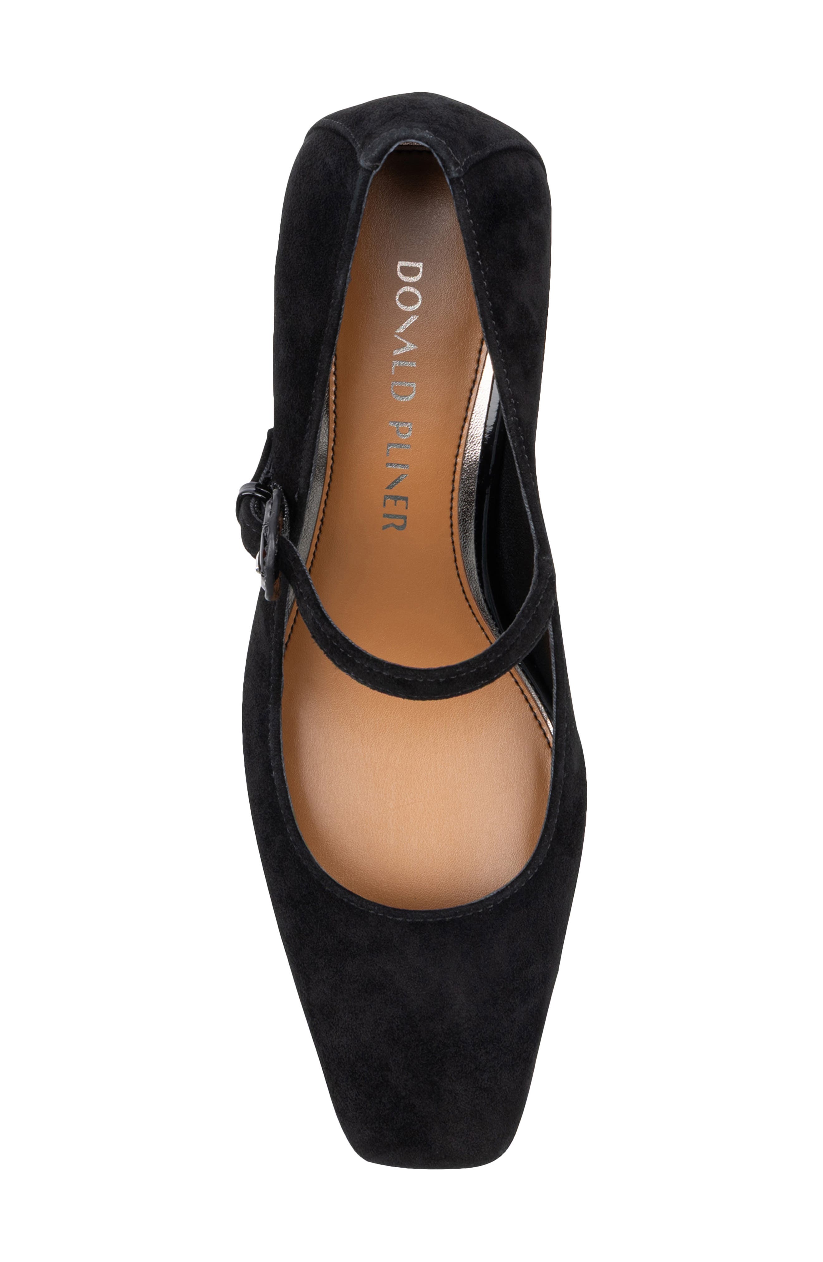 Kalani Mary Jane Leather Pump, Alternate, color, BLACK