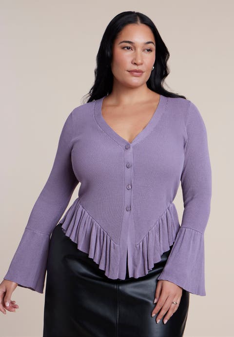 Ruffle Cardigan