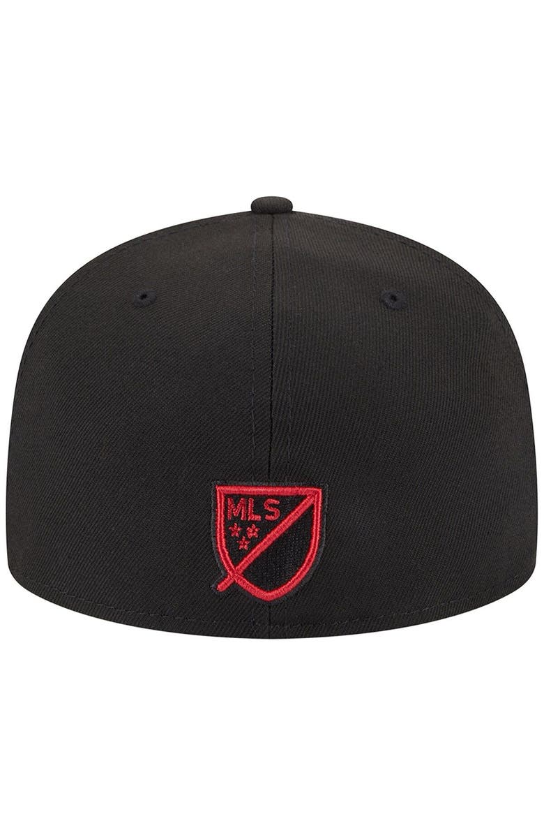 New Era Men's New Era Black Atlanta United FC Patch 59FIFTY Fitted Hat, Alternate, color, 