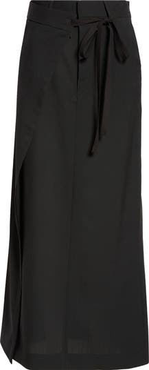 【MAISON MINED】22FW★ MONOCHROME OVER WRAP SKIRT MM6 Maison Margiela Wrap Overlay Wool Skirt | Nordstrom