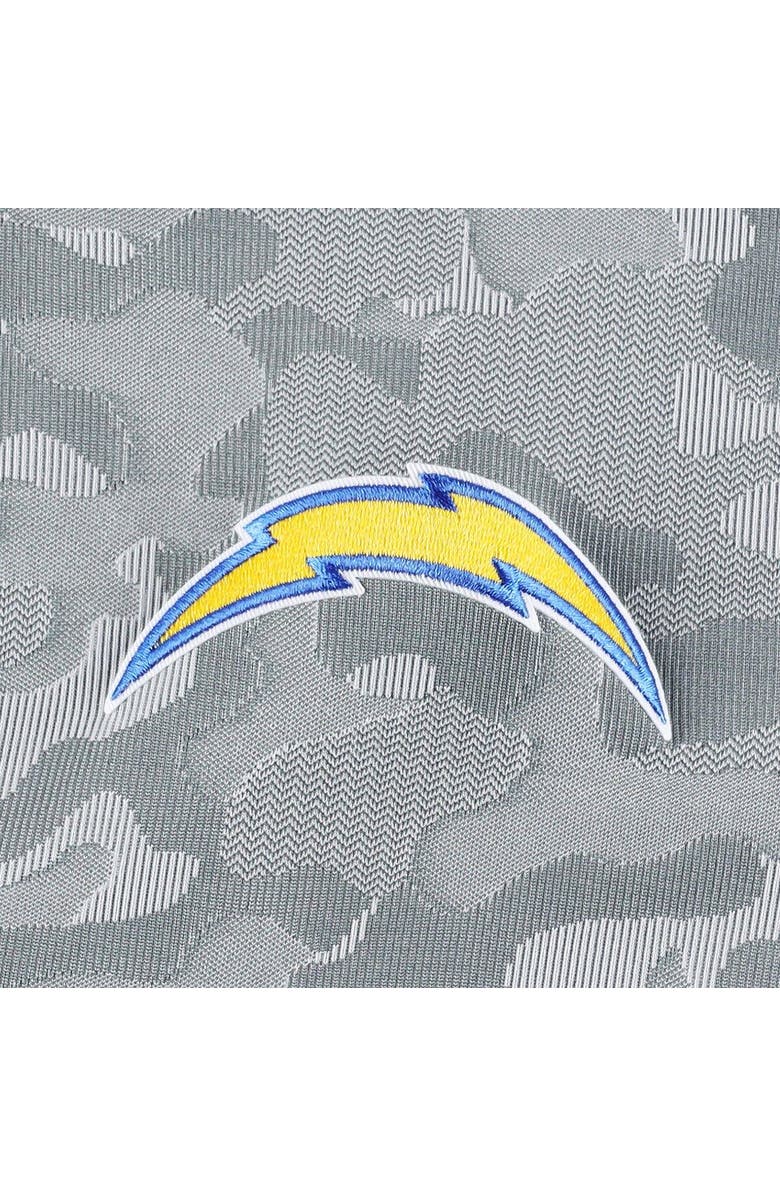 ANTIGUA Men's Antigua Gray Los Angeles Chargers Brigade Quarter-Zip Sweatshirt, Alternate, color, Gray