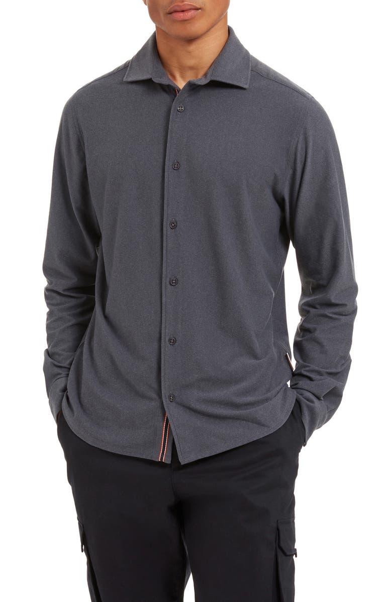 Sealskinz Weybourne Knit Button-Up Shirt, Main, color, 