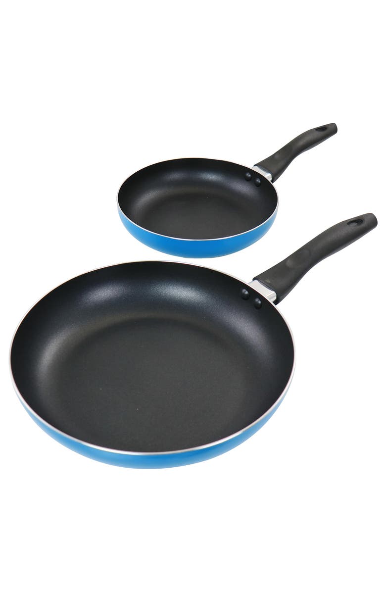 Gibson Home 2 Piece 10 inch Aluminum Frying Pan, Main, color, Blue
