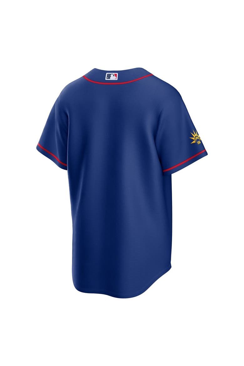 Men's Nike Blue France National Team x MLB Stadium Replica Jersey, Alternate, color, Blue