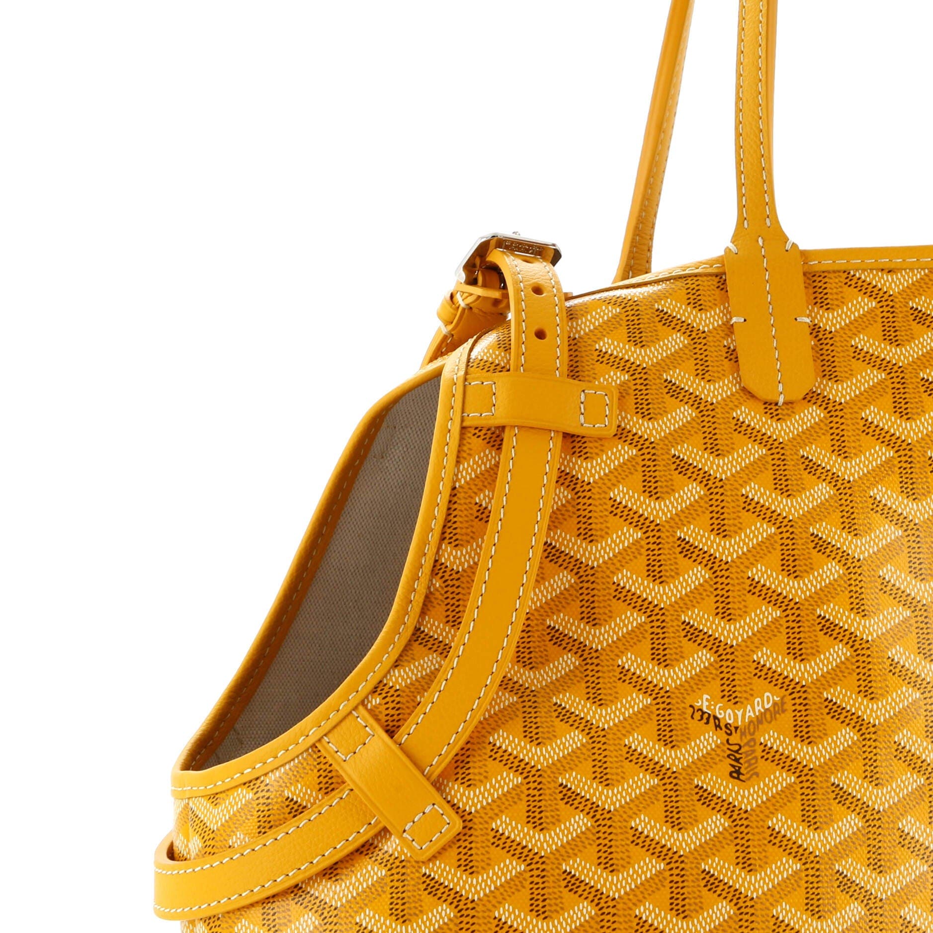 Pre-Owned Goyard Chien Gris Pet Carrier Tote Coated Canvas, Alternate, color, 