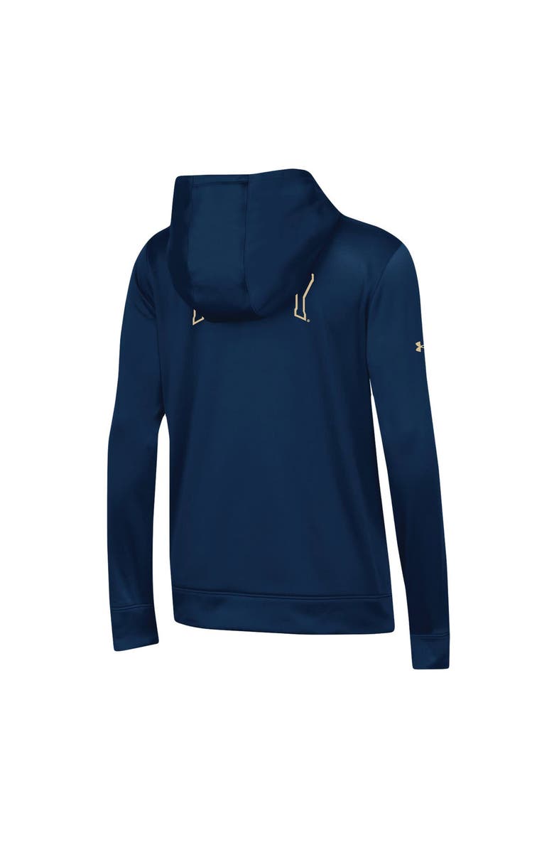 Under Armour Women's Under Armour Navy Navy Midshipmen 2023 Sideline Performance Pullover Hoodie, Alternate, color, 