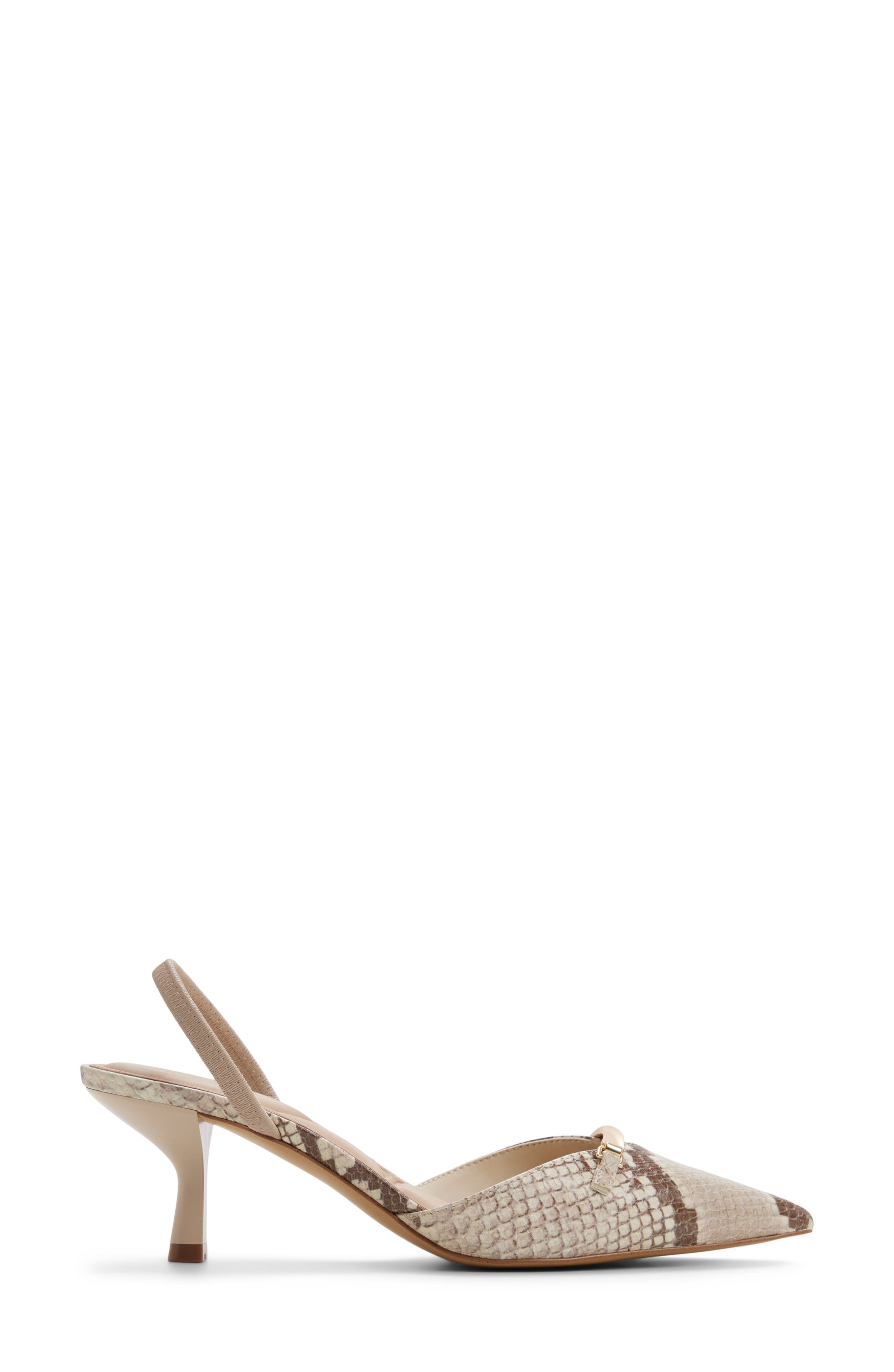 ALDO Lianya Slingback Pointed Toe Pump, Alternate, color, Brown Multi