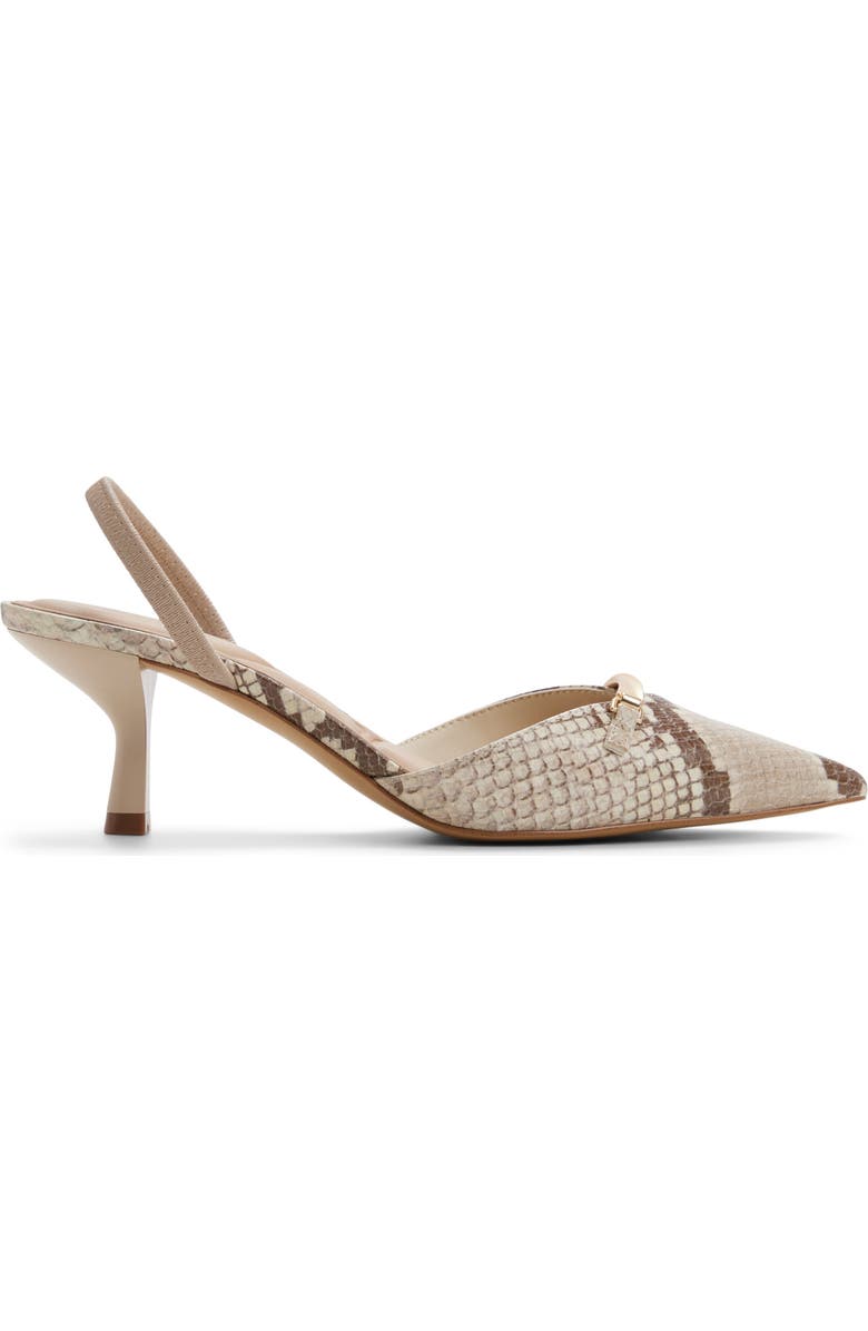 ALDO Lianya Slingback Pointed Toe Pump, Alternate, color, Brown Multi
