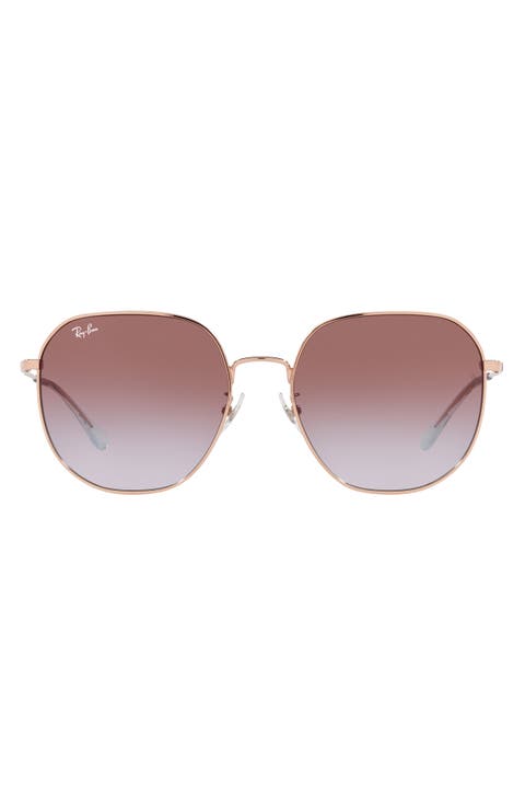 60mm Gradient Round Sunglasses