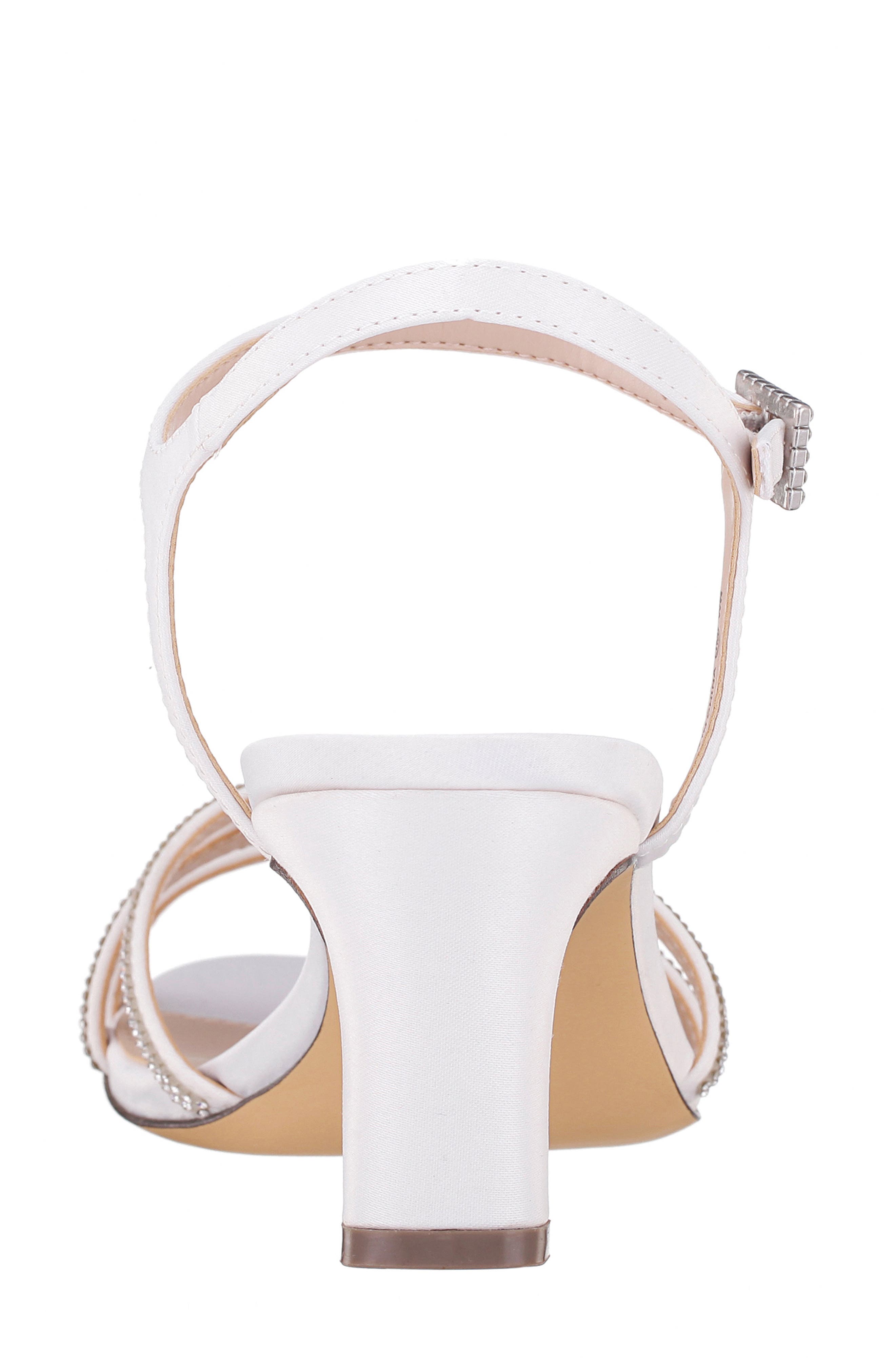 Bobby Embellished Ankle Strap Sandal, Alternate, color, IVORY