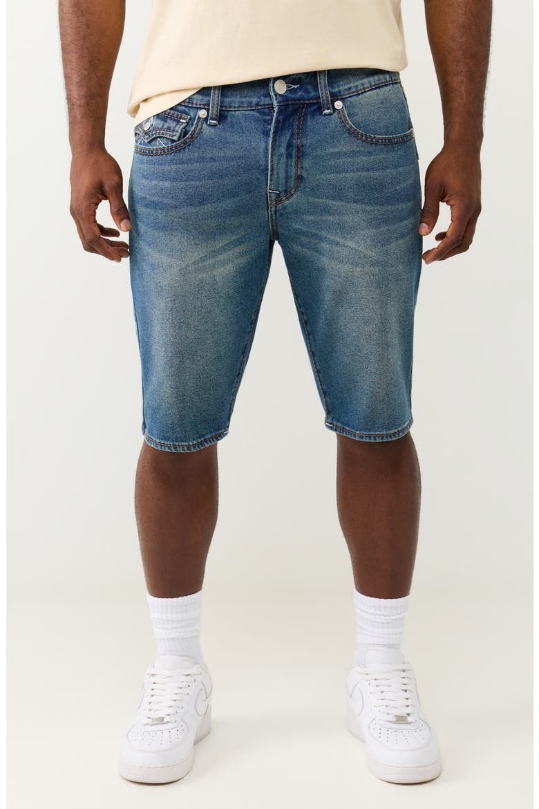 Ricky Big T Flap Pocket Denim Shorts, Main, color, MEDIUM OCEAN STORM