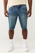 True Religion Ricky Big T Flap Pocket Denim Shorts