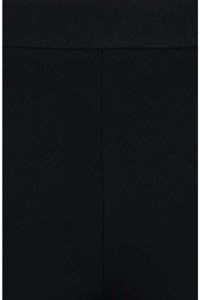 Chiara Straight Leg Crepe Trousers, Alternate, color, BLACK